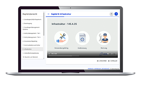 EASA Part 145 Online Training E-Learning Instandhaltung 